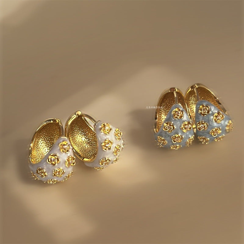 Flower Zircon Earrings