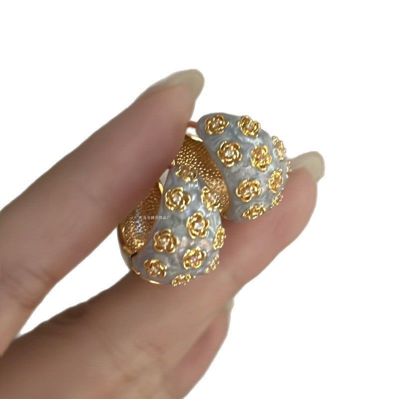 Flower Zircon Earrings