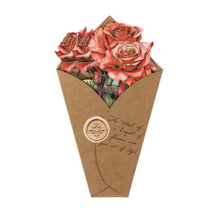 Flowers Letter Bronzing bouquet Sticker