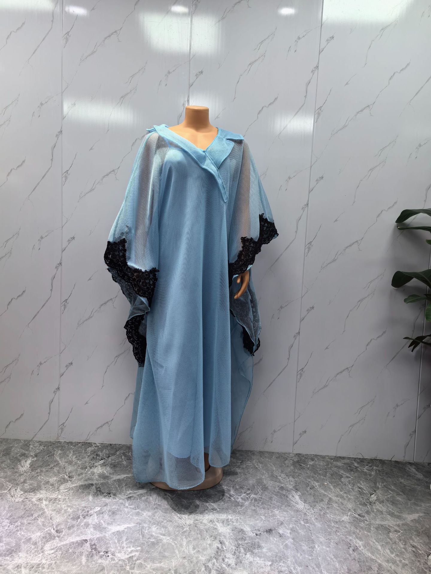 Flowy Embroidered Long Dress