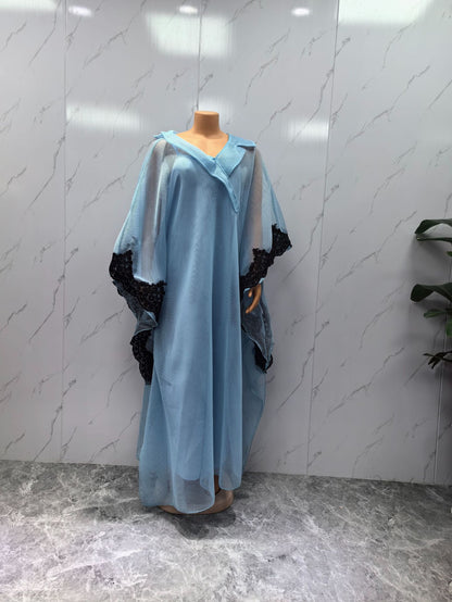 Flowy Embroidered Long Dress