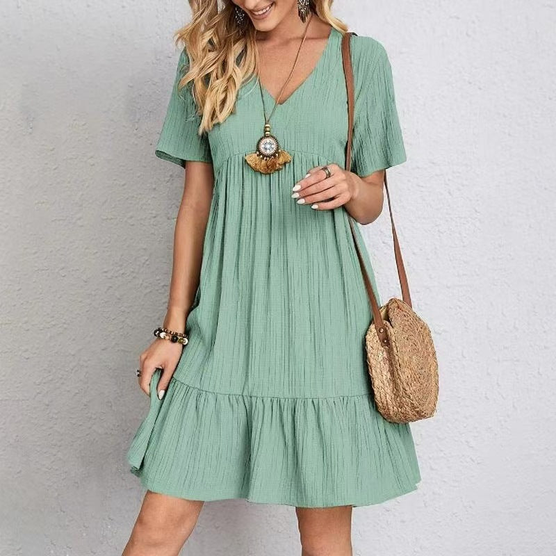 Flowy Pleated Midi Dress