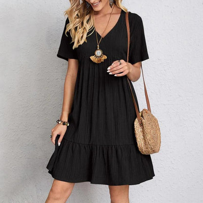 Flowy Pleated Midi Dress