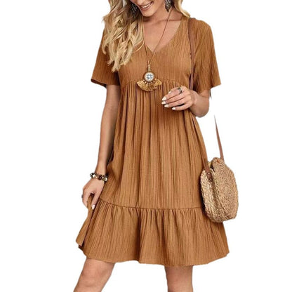 Flowy Pleated Midi Dress