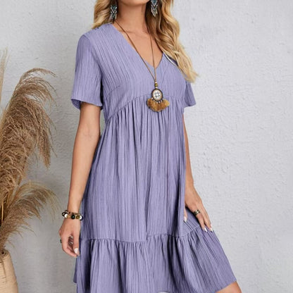 Flowy Pleated Midi Dress