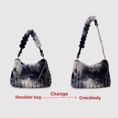 Fluffy handbag