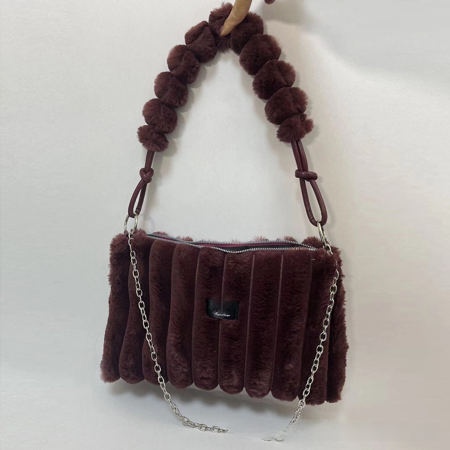 Fluffy handbag