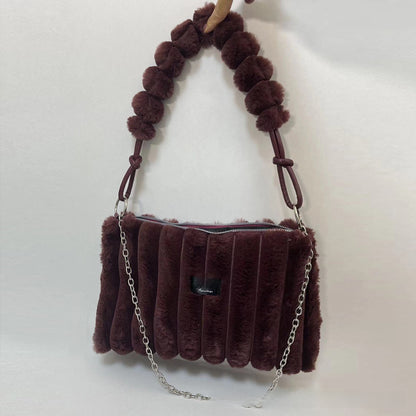 Fluffy handbag