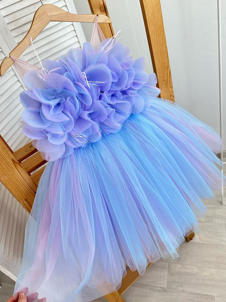 Fluffy Mesh Princess Dress for Special Occasions