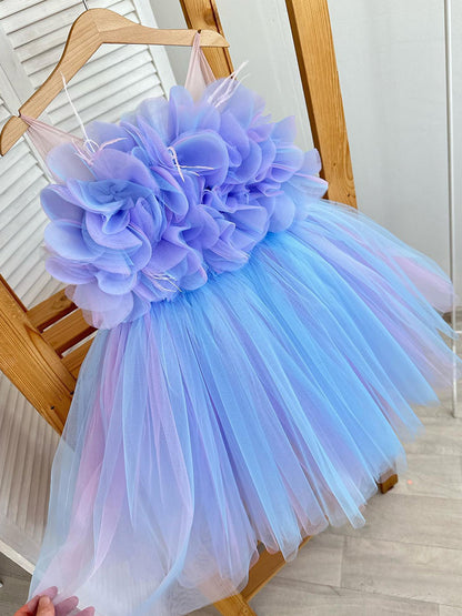 Fluffy Mesh Princess Dress for Special Occasions