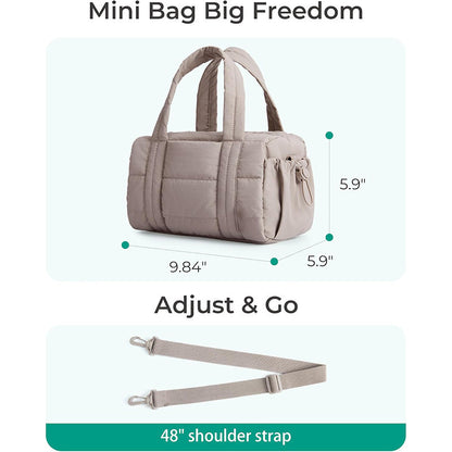 Fluffy Quilted Shoulder Bag