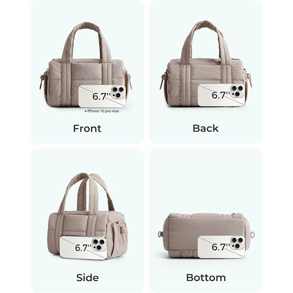 Fluffy Quilted Shoulder Bag