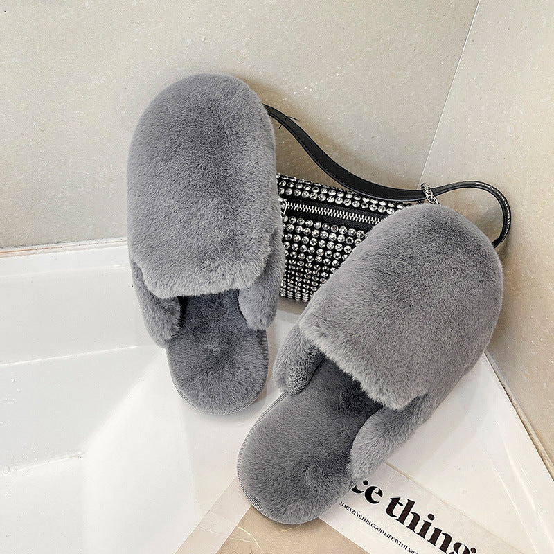 Fluffy slippers