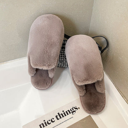 Fluffy slippers