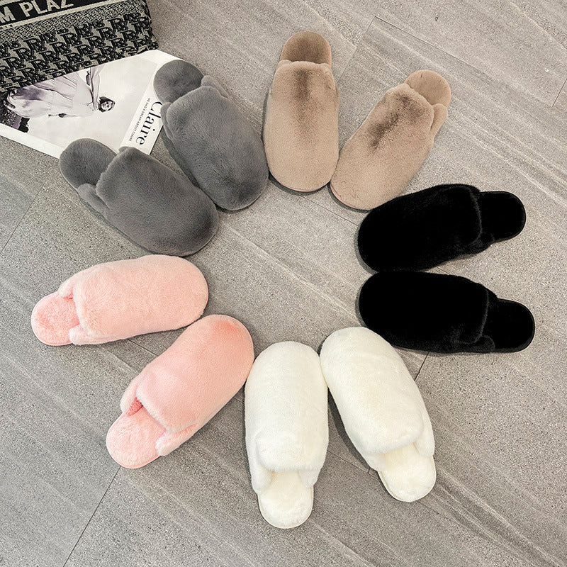 Fluffy slippers