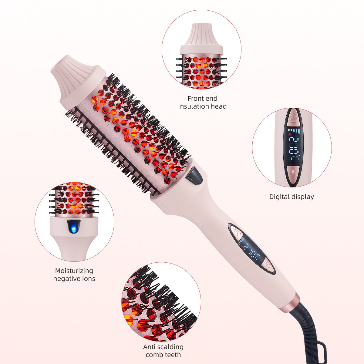 Fluffy Straightening Comb, Perm Device, and Curling Iron