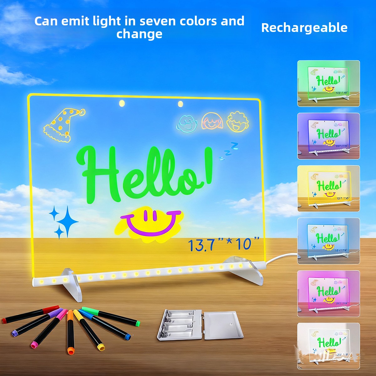 Fluorescent display board