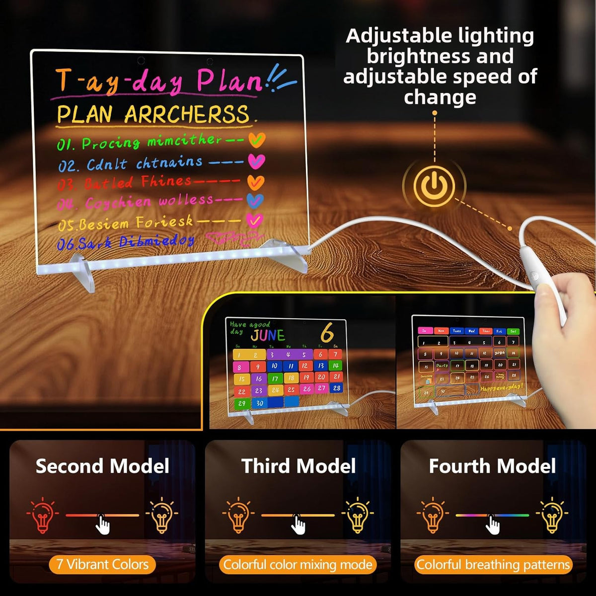 Fluorescent display board