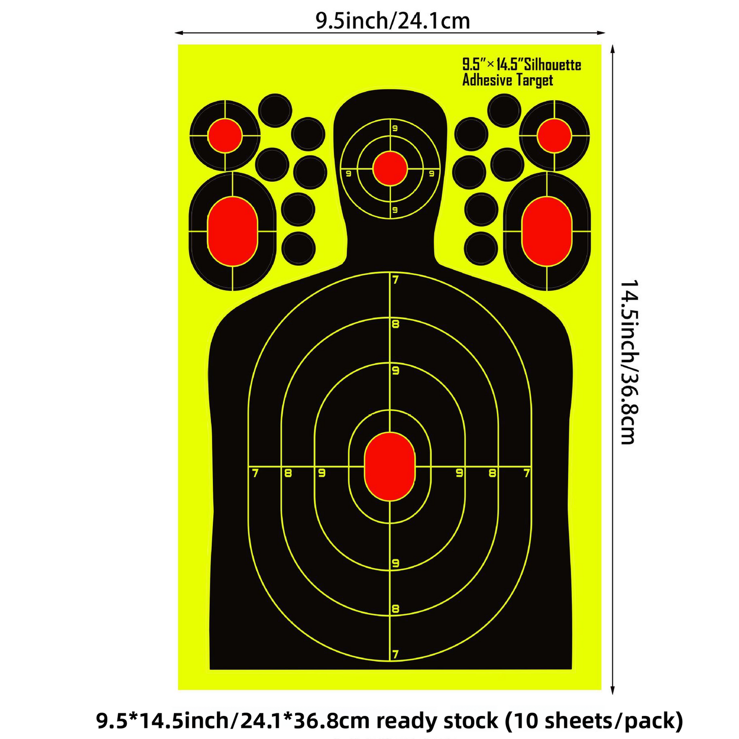 Fluorescent Shooting Target Stickers