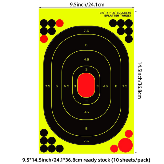 Fluorescent Shooting Target Stickers