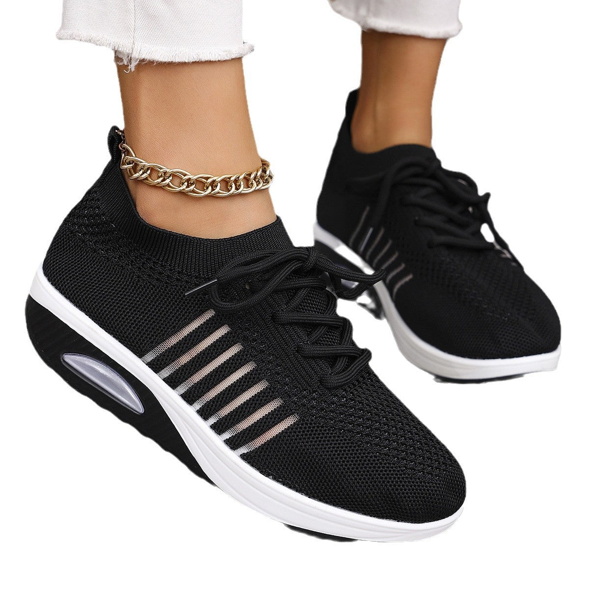 Fly-woven casual shoes