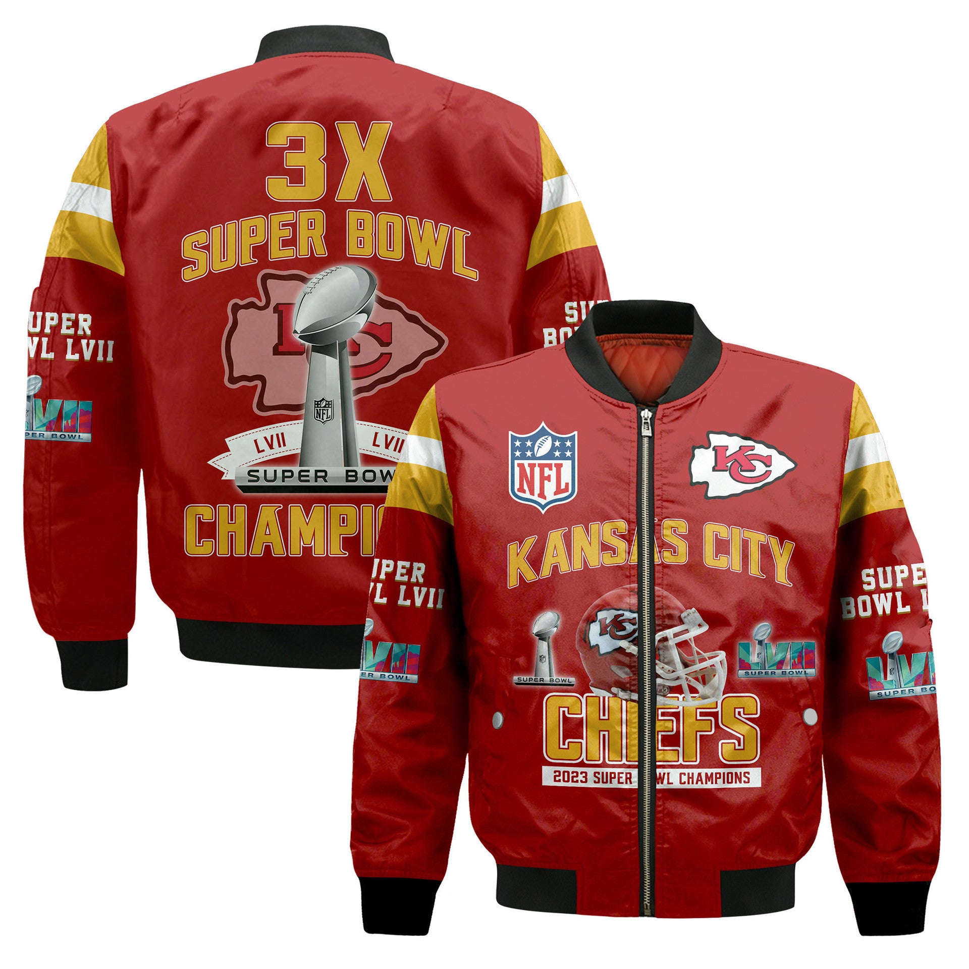 Flying jacket with digital printing