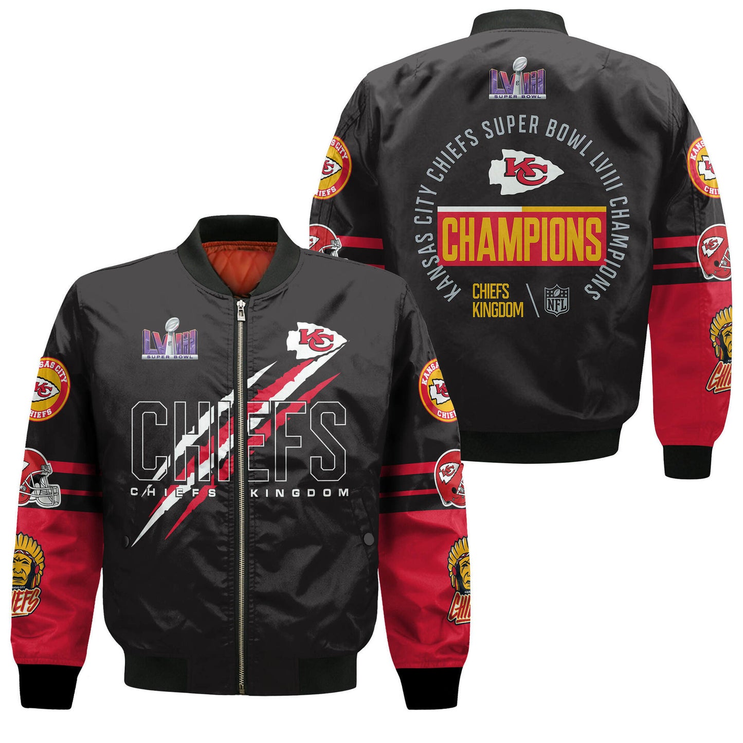 Flying jacket with digital printing