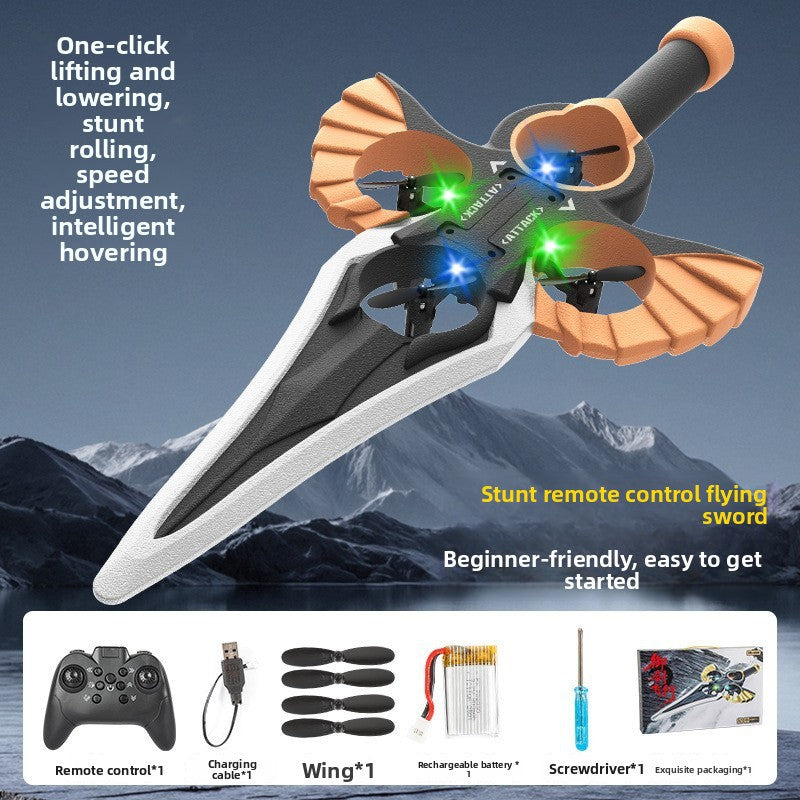 Flying toy with a sword