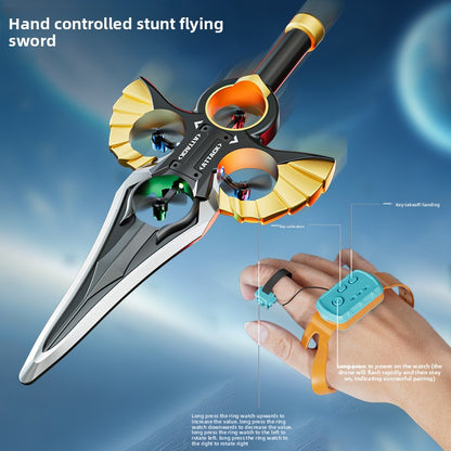 Flying toy with a sword