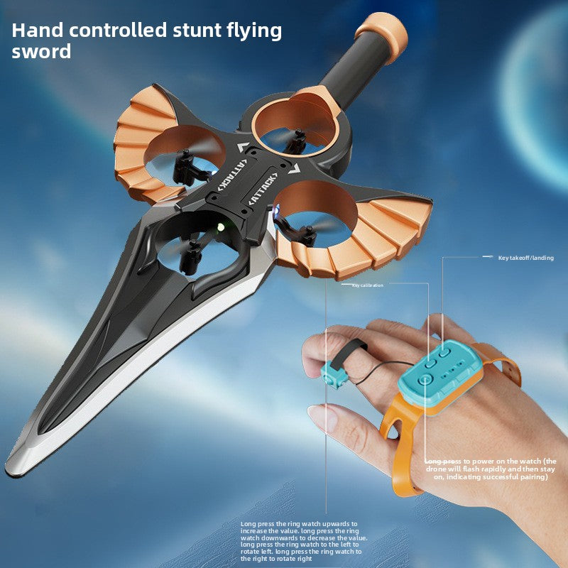 Flying toy with a sword