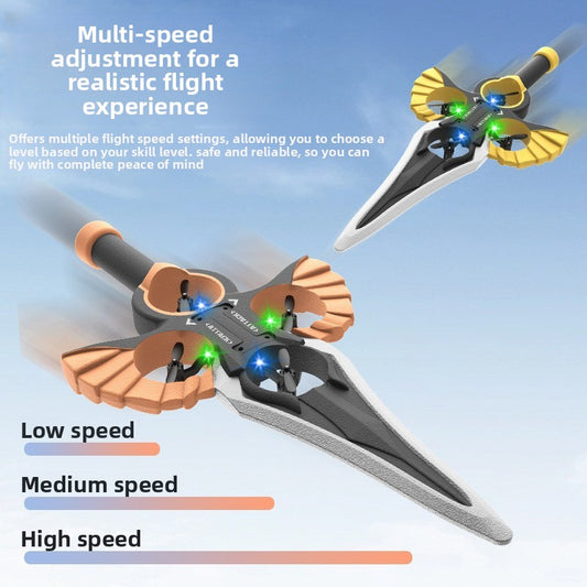 Flying toy with a sword