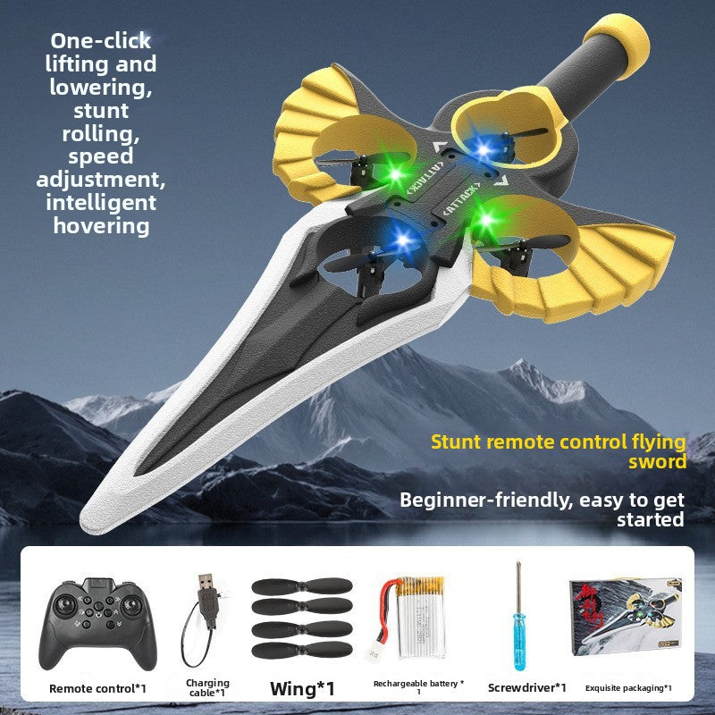 Flying toy with a sword
