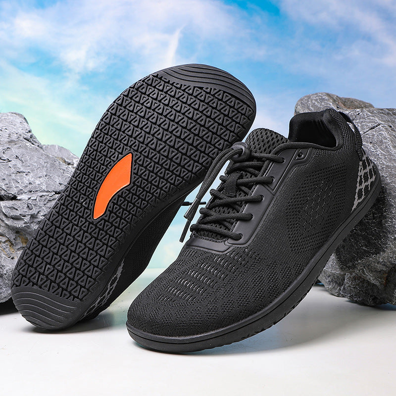 Flyknit Wide Toe Box Athletic Sneakers