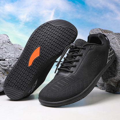 Flyknit Wide Toe Box Athletic Sneakers