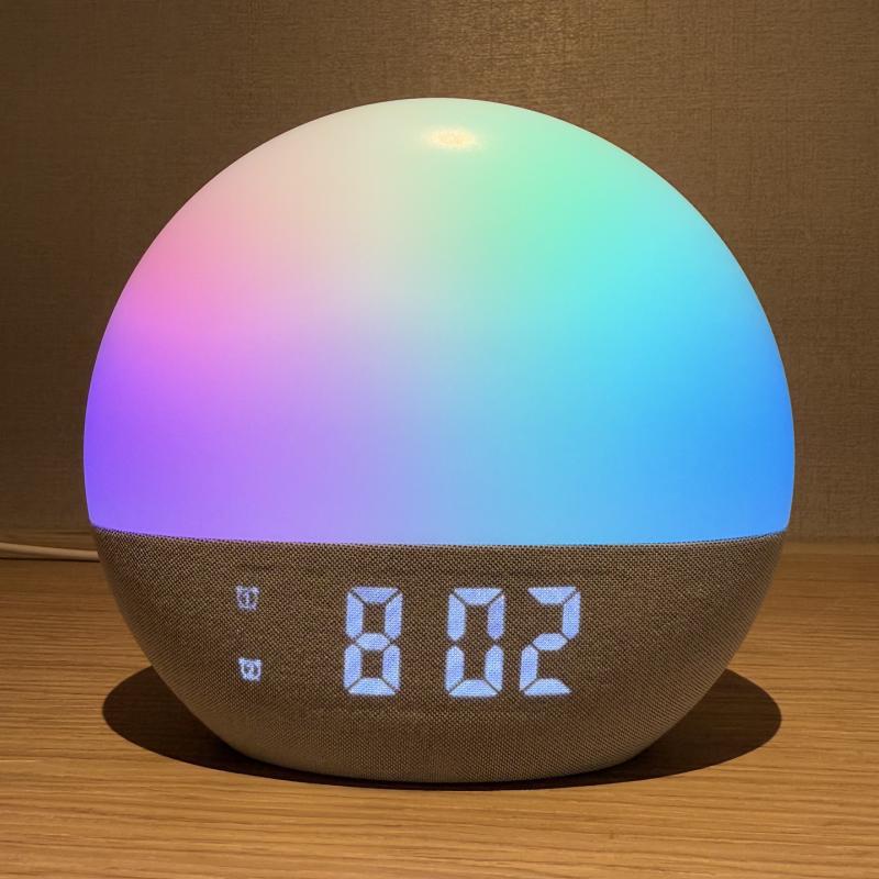 FM Radio Sunrise Simulation Alarm Clock with White Noise