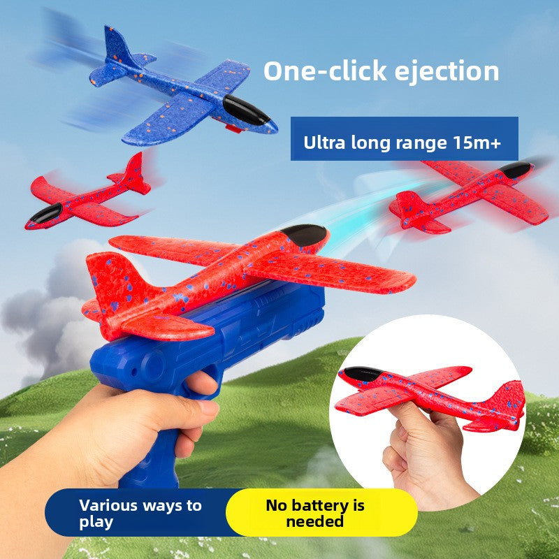 Foam Plane Launcher Toy with Light