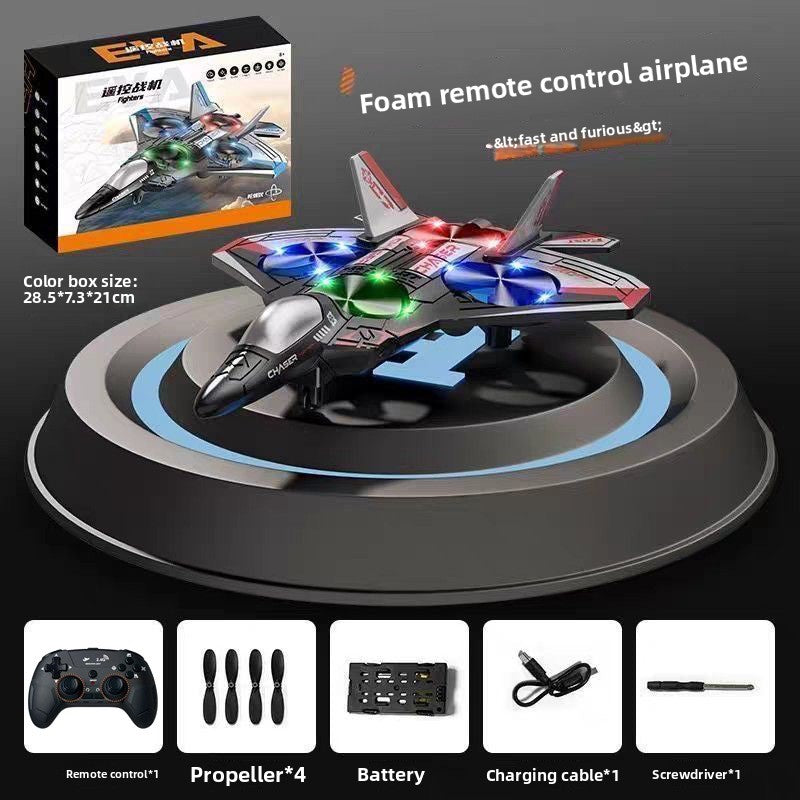 Foam Remote Control Drone Toy with LED Lights and Stunt Features