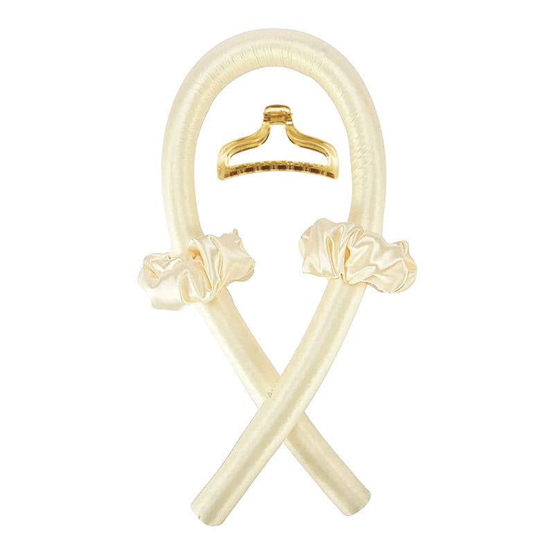 Foam Sponge Heat-Free Curling Iron with Hair Ties