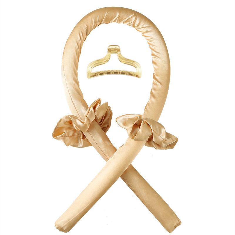Foam Sponge Heat-Free Curling Iron with Hair Ties