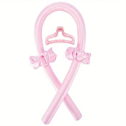 Foam Sponge Heat-Free Curling Iron with Hair Ties