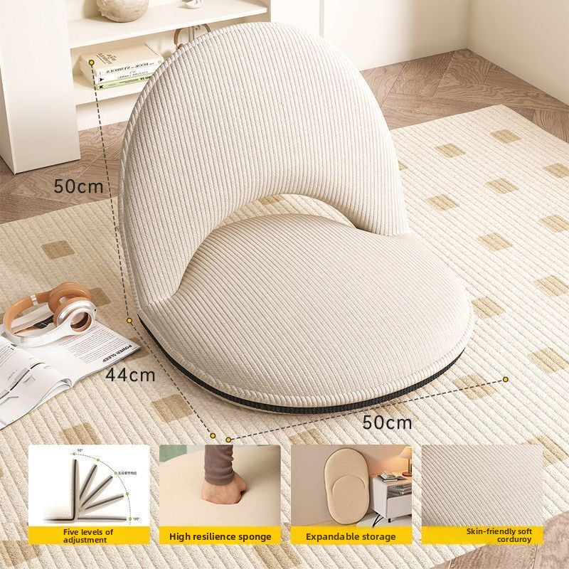Foldable Adjustable Sofa Chair with Removable Cover