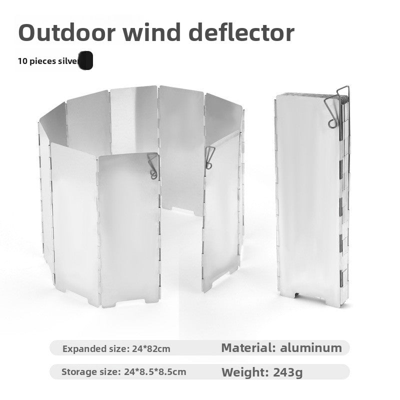 Foldable Aluminum Camping Stove Windshield