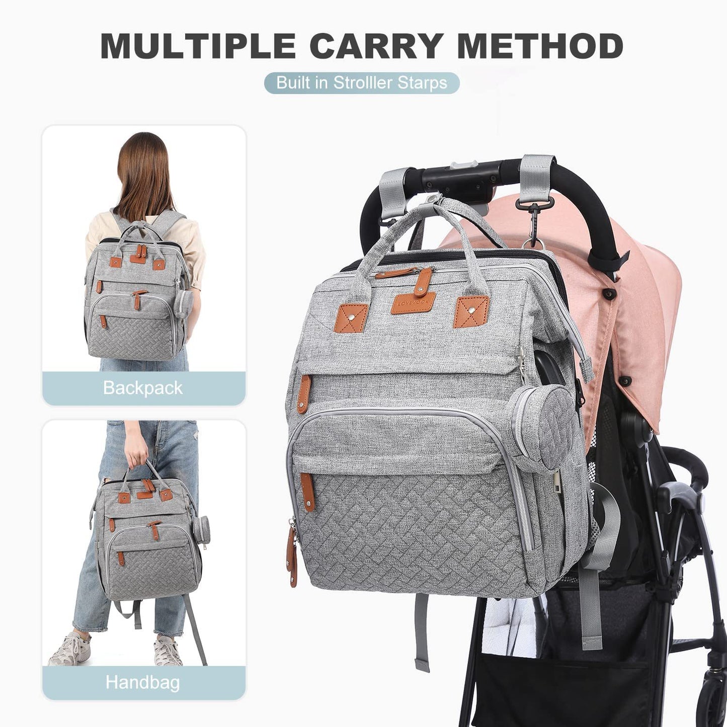 Foldable Anti Mosquito Mommy Baby Backpack