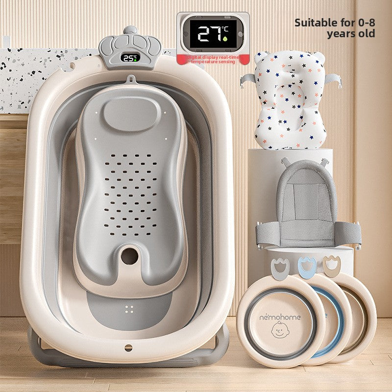 Foldable baby bathtub