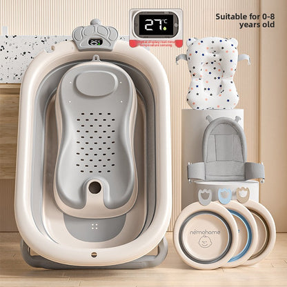 Foldable baby bathtub