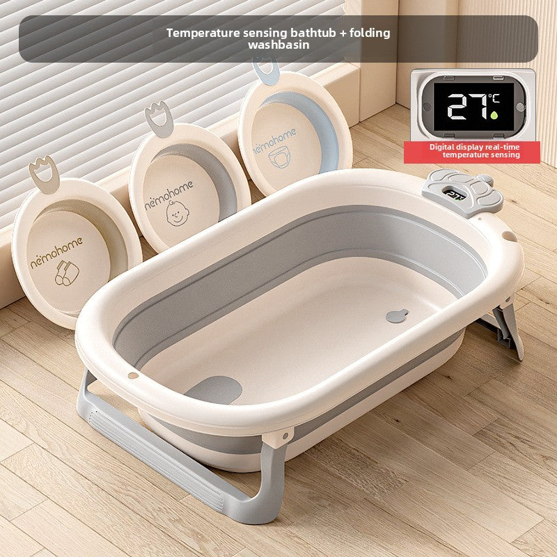 Foldable baby bathtub