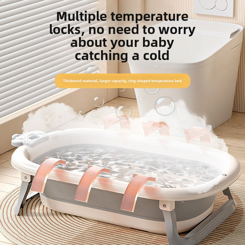 Foldable baby bathtub