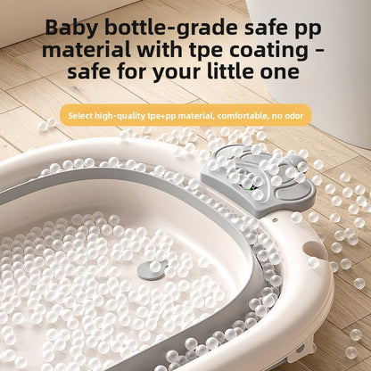 Foldable baby bathtub