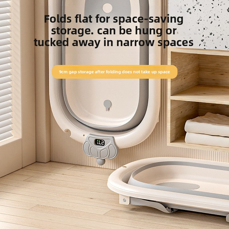 Foldable baby bathtub