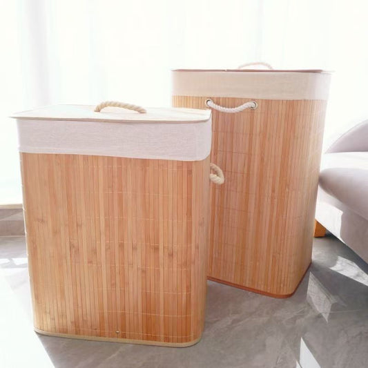 Foldable Bamboo Laundry Hamper